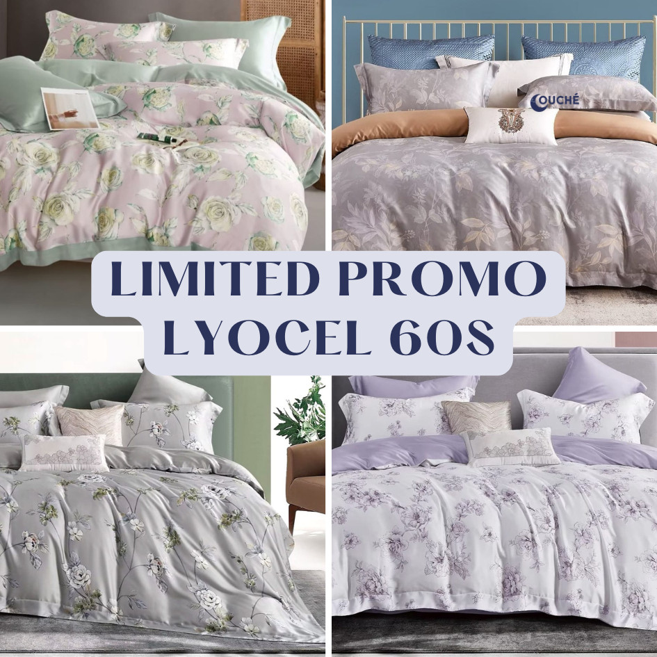 

couchehome - PROMO sutra organik lyocell 60S SPREI BEDCOVER SET | sprei sutra organic murah adem| custom size