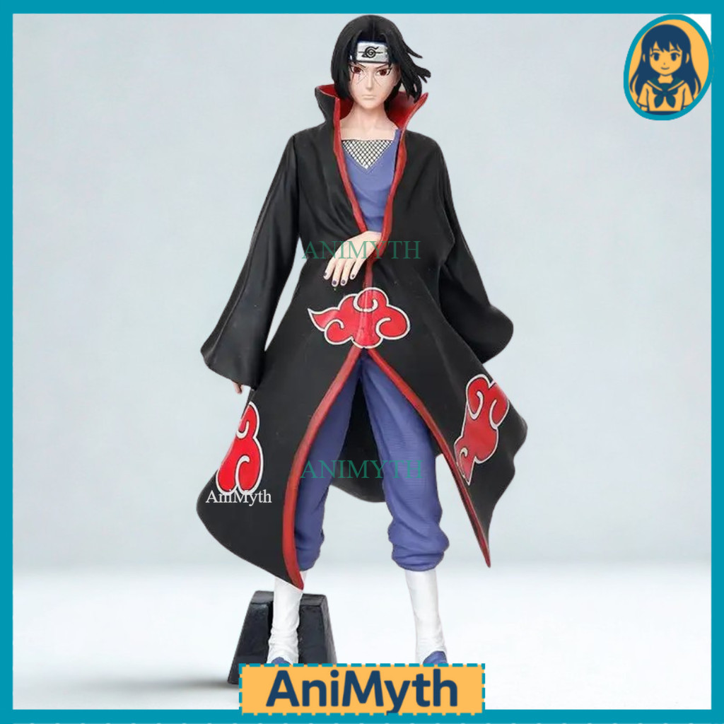 Figure Itachi Uchiha Akatsuki Action Figur Naruto Shippuden Anime Pajangan 30cm