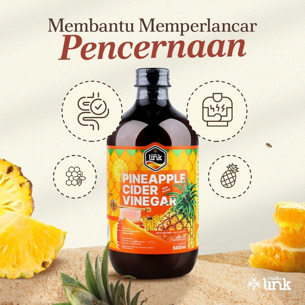 

LINK - Cuka Nanas With Honey 500ml BPOM Membantu memperlancar pencernaan program diet