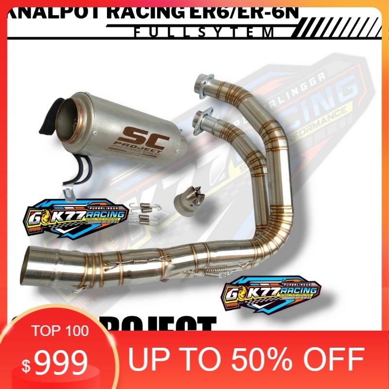 Knalpot Racing Er6 Er-6N Sc Project Sanblas Fullsytem KENZIO RACING STORE