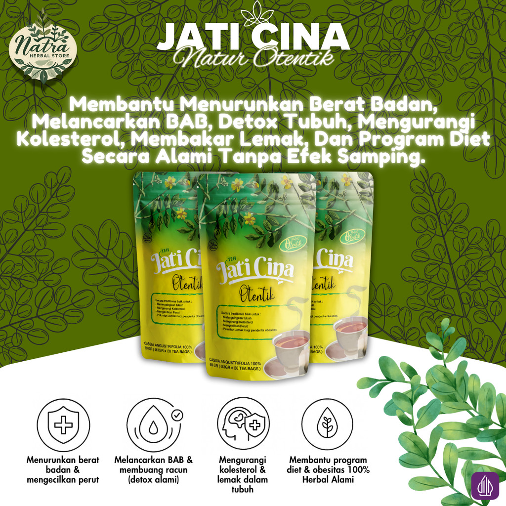 

Teh Jati Cina Celup Premium – Teh Diet Herbal Alami Detox Tubuh & Turunkan Berat Badan