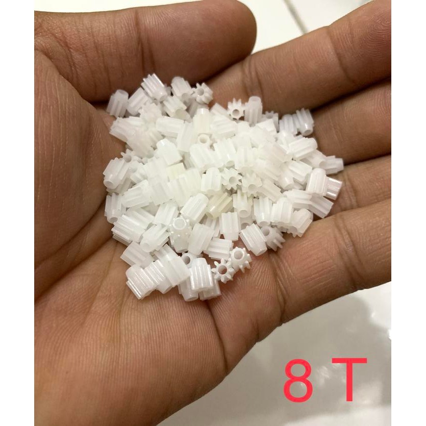 Gear Pinion 8T Tamiya isi 10, 8T Plastic Pinion Gear Set-Gear Tamiya