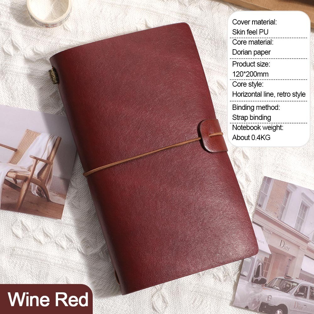 

New A6 Hand Ledger Retro Multifunctional Note Book Cover Stationery Supplies Journal Planner Loose Leaf Book Cover