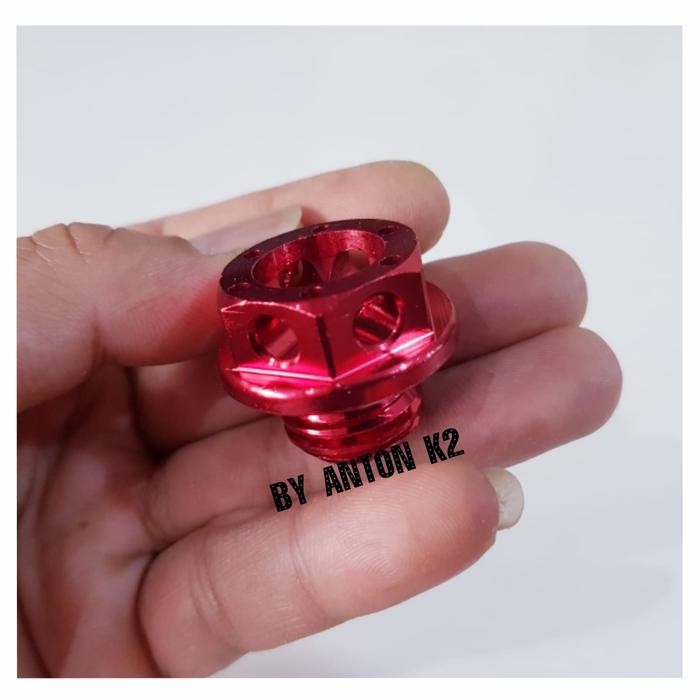 TUTUP OIL-OLI MESIN VARIASI MOTOR BEAT-BEAT NEW-BEAT FI-BEAT STREET - RED