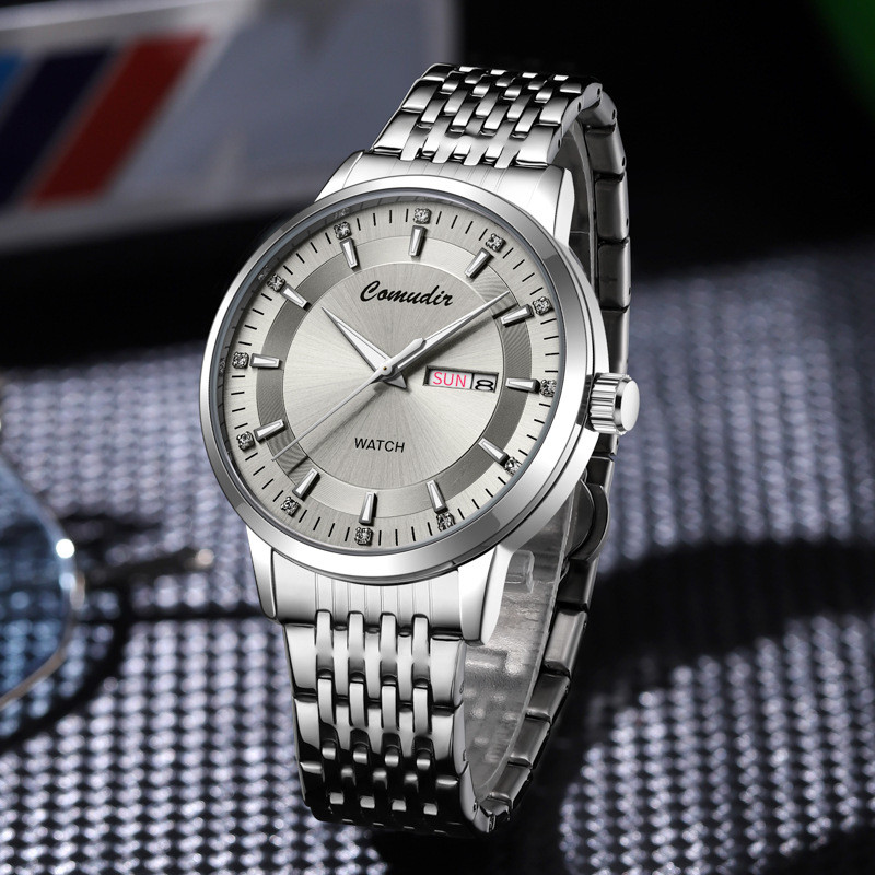 

Jam Tangan Pria Bisnis Gerakan Swiss Imitasi Jam Tangan Mekanik Otomatis Penuh Kalender Ganda Bercahaya Jam Tangan Kuarsa Bernilai Tinggi Lintas Batas