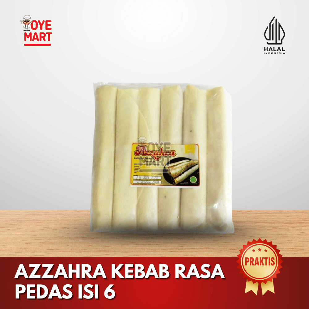 

AZZAHRA KEBAB MINI RASA PEDAS ISI 6 / KEBAB FROZEN