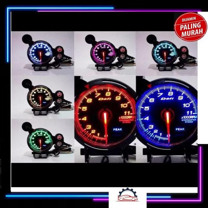 Takometer 7 Warna 375 Tachometer RPM 7 Color Universal