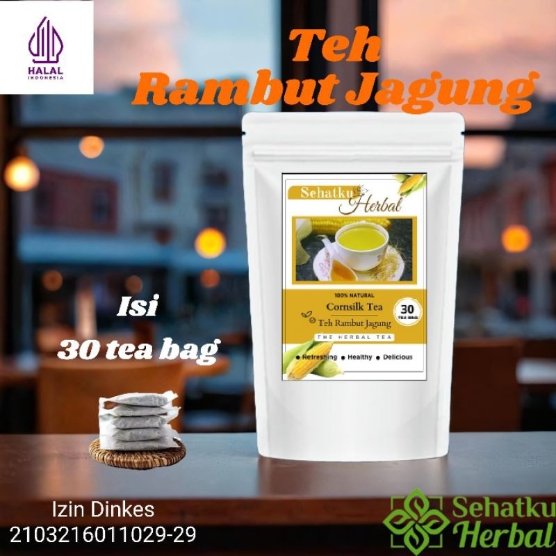 

SEHATKUHERBAL Teh Rambut jagung : Corn silk tea isi 30 tea bag