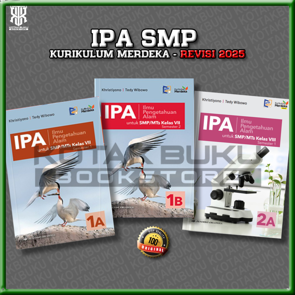 ( ERLANGGA ) Buku IPA Kelas 7 8 SMP Kurikulum Merdeka Revisi Terbaru