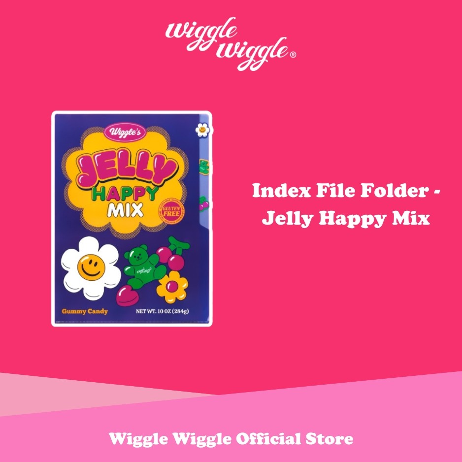 

Wiggle Wiggle Index File Folder - Jelly Happy Mix Document Keeper Map File Folder Lucu Korea