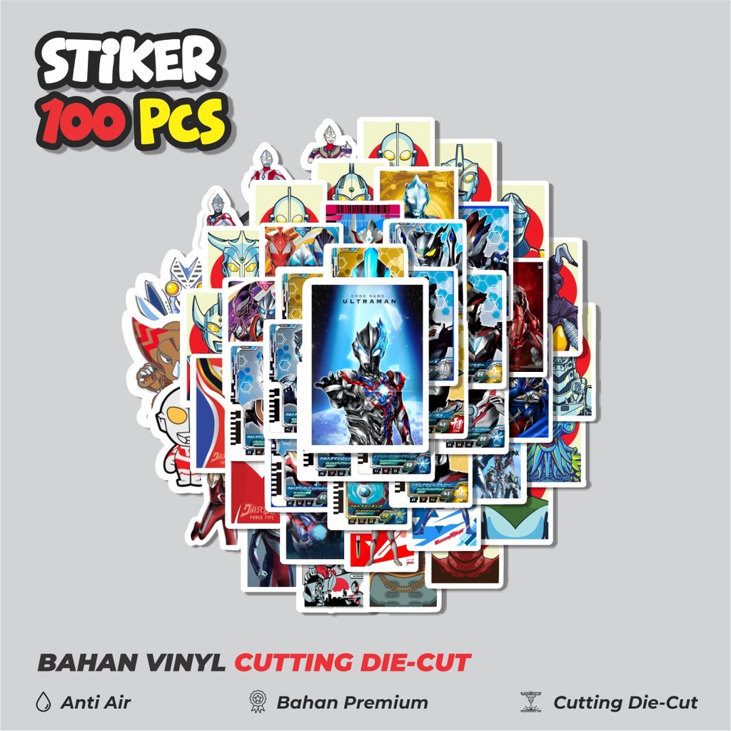 

Terbaru! 50 pcs Stiker Kartun Ultraman Dekorasi Lucu Kreatif untuk Notebook, Skateboard, HP