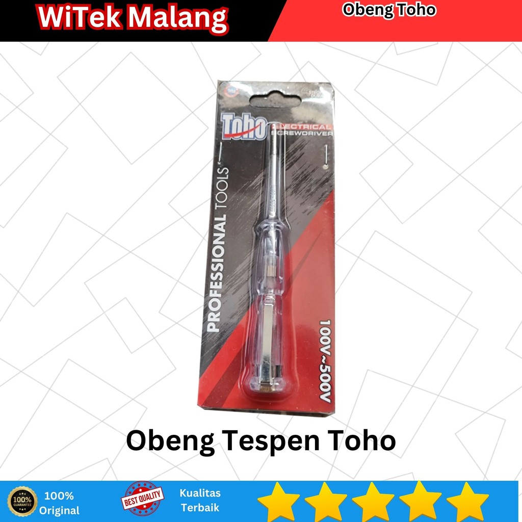 Obeng Tespen TOHO 110-500V | Testpen Listrik | Obeng Magnet