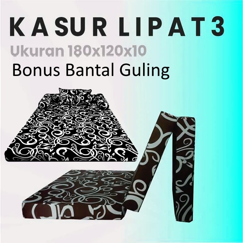 KASUR LIPAT 3 180 x 120 x 10 cm &  KASUR BUSA 200x120x10