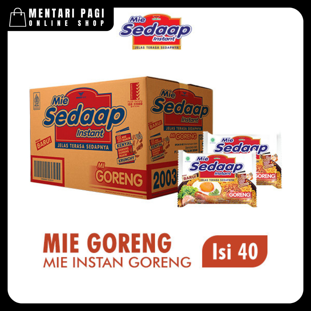 

Sedaap Mie Instan Goreng 90 gr - 1 Dus (Isi 40 pcs)