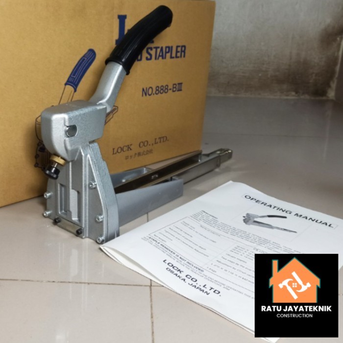 

Lock Hand Stapler 19mm ORI JAPAN Alat Steples karton kardus