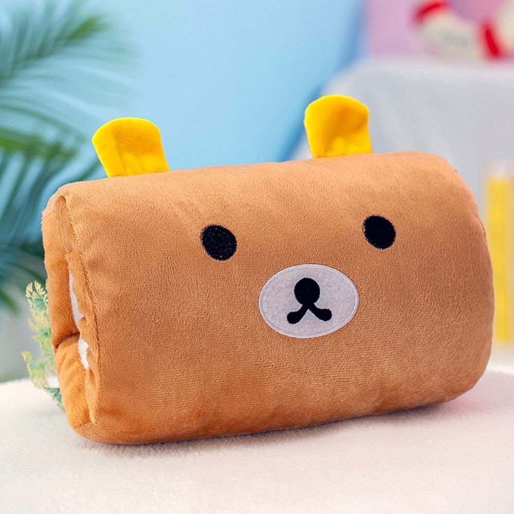 

Winter Hand Warmer Pillow Plush Toy Cute Animal Handy Covered Office Nap Pillow Female Gift