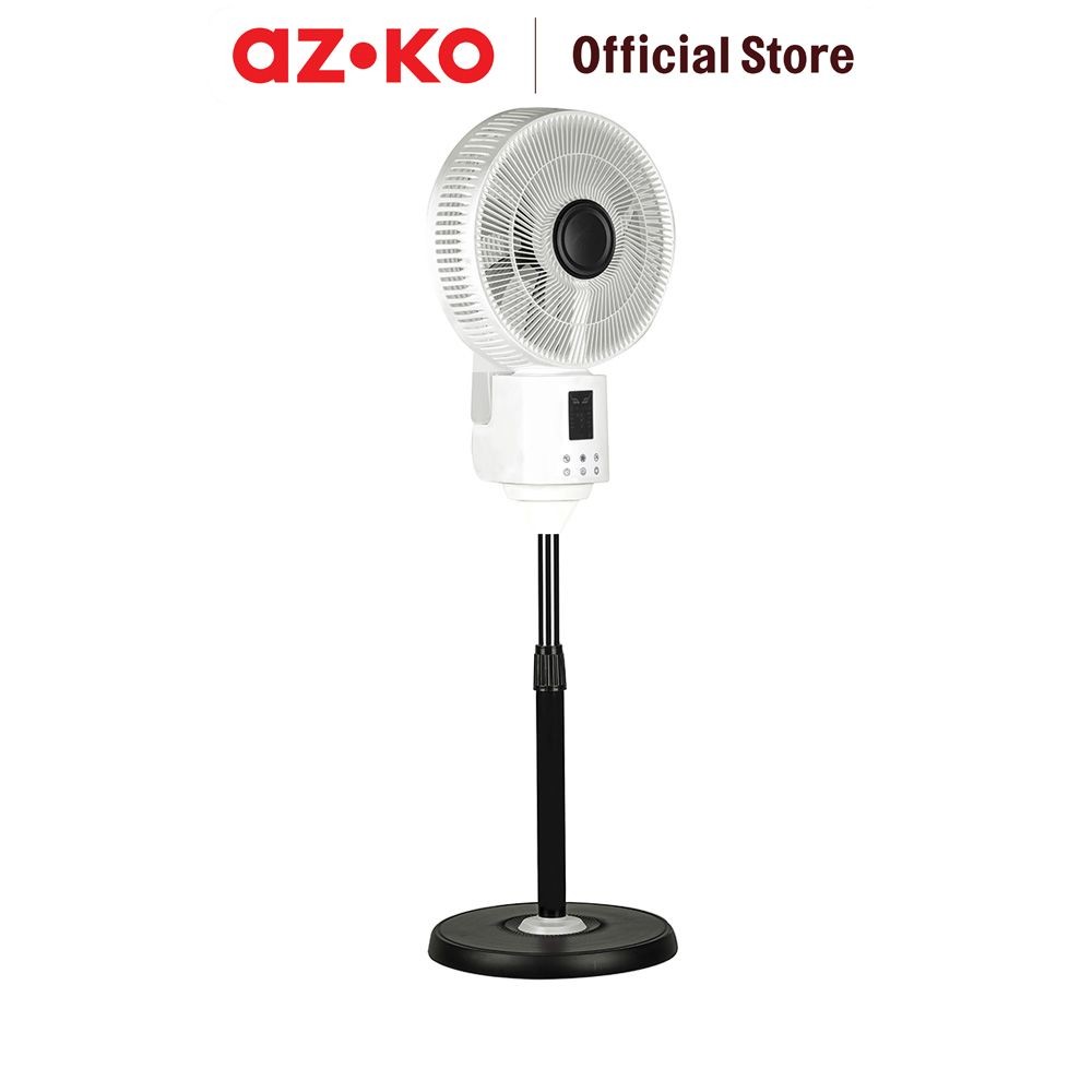 AZKO Krisbow 16 inci Kipas Angin Lantai Uap Dengan Remot 75 watt Standing Fan Penyejuk Ruangan Kipas