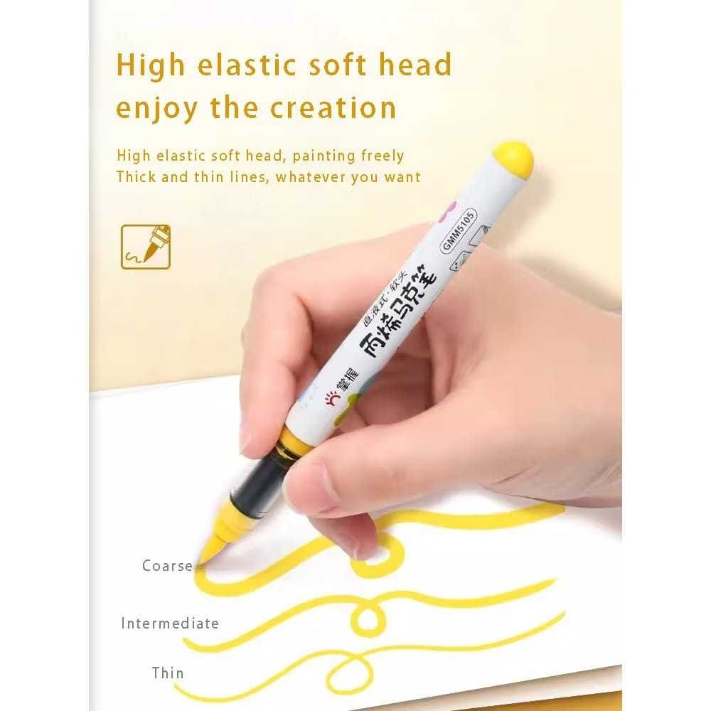 

GRASP liquid acrylic brush marker / spidol akrilik/spidol penebal garis crayon (satuan)