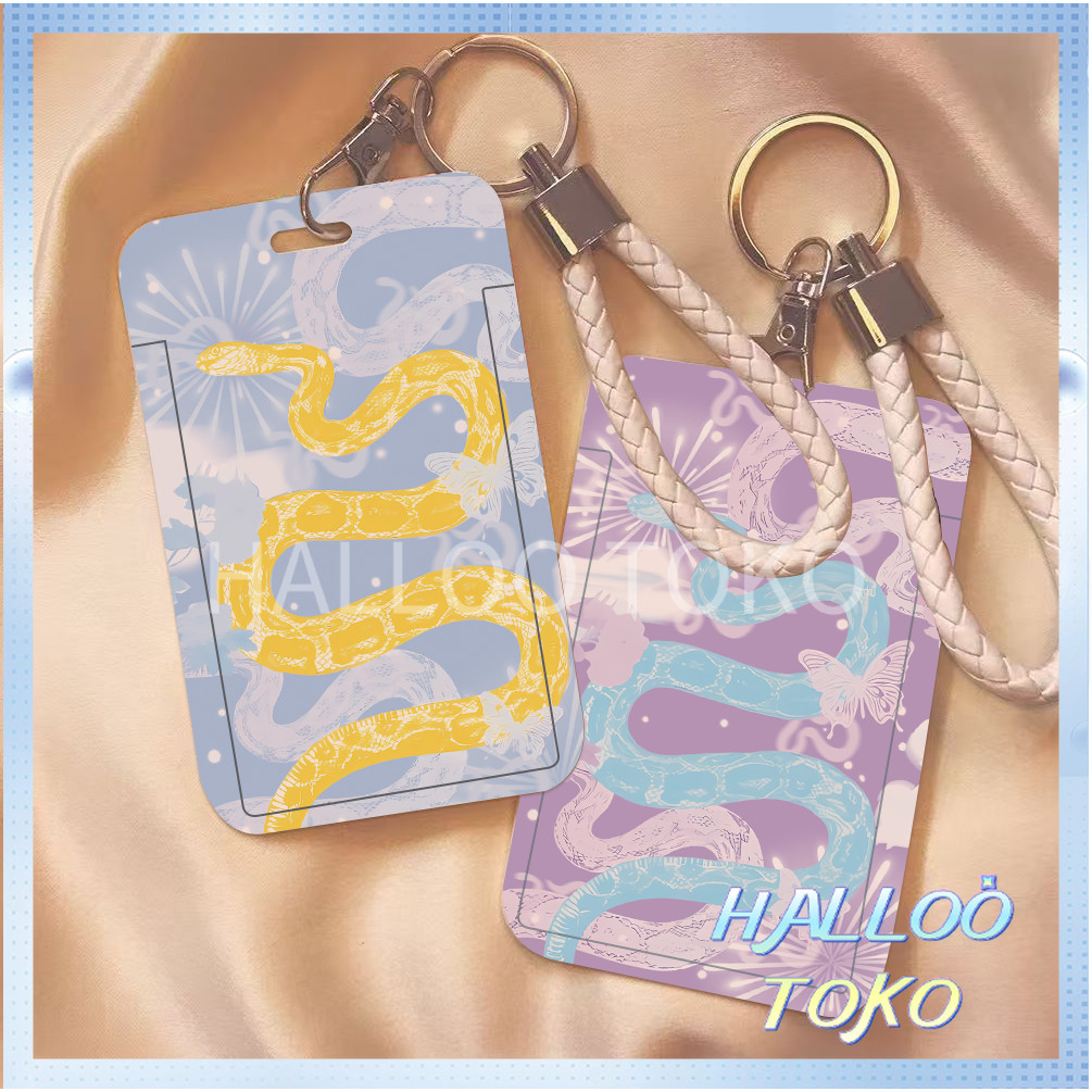 

ID CARD HOLDER MOTIF KAWAII TEMPAT KARTU PHOTOCARD PHOTO CARD Pelindung + Tali,Tahun Ular, keberuntungan besar dengan ula