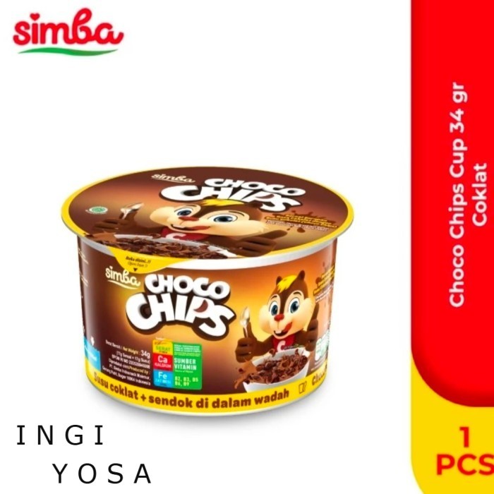 

SIMBA Choco Chips Cup 34 gr susu cokelat / sereal choco chips