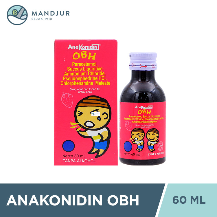 Anakonidin OBH Sirup 60 mL - Obat Batuk dan Flu Anak