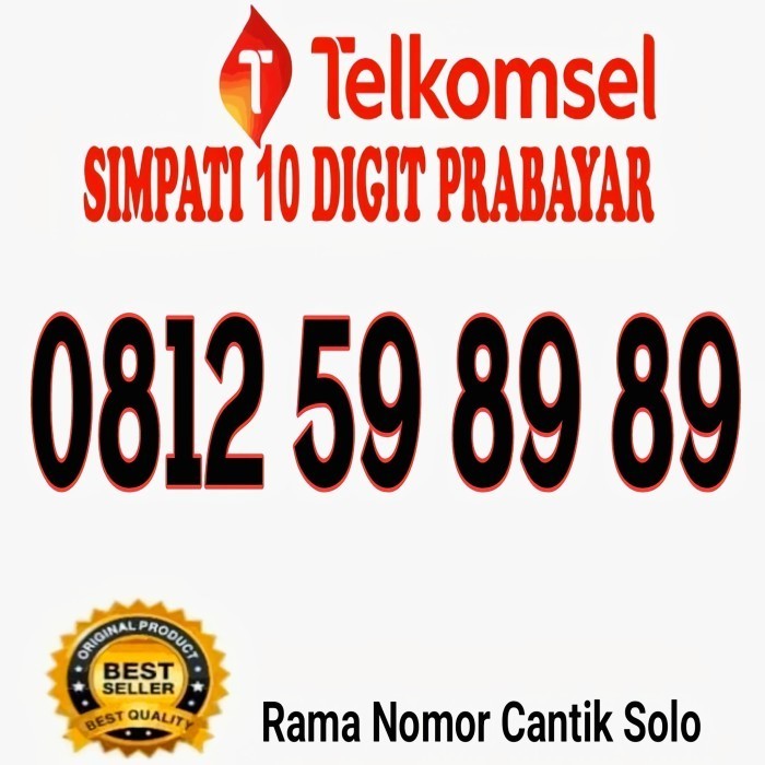 Nomor Cantik Telkomsel 10 Digit Prabayar ( 0812598989 ) Nomor Cantik Simpati 4G / 5G