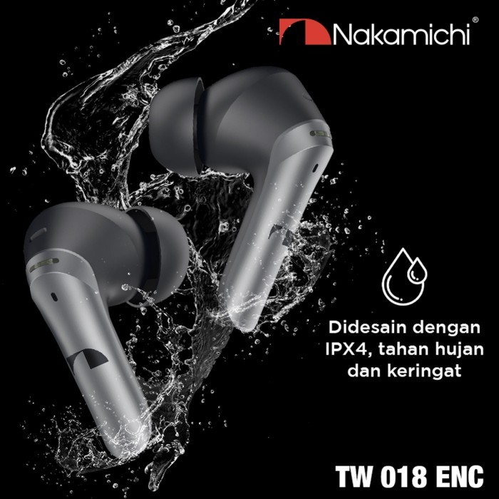 Nakamichi TW018ENC True Wireless Eauds Bluetooth Eahone TWS HD