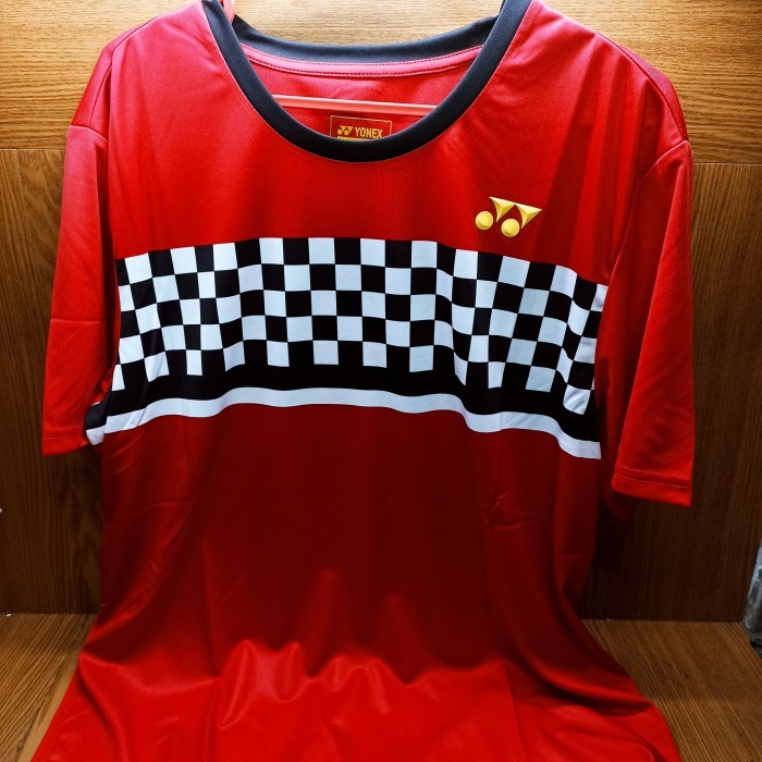 Kaos Badminton YONEX 1794 MINION (RED, YELLOW) 100% ORIGINAL - Red - L