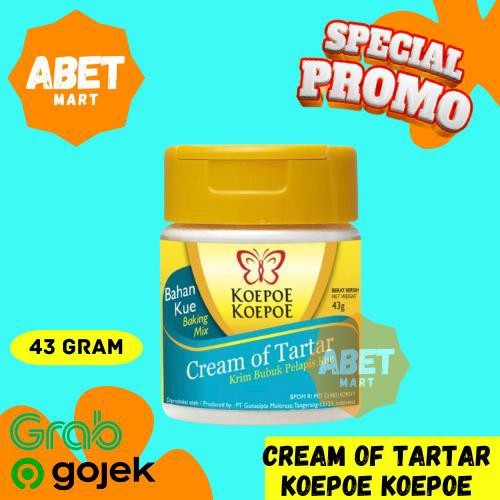 

Cream Of Tartar Koepoe Koepoe 43Gr - 43 Gr Gram Krim Bubuk Tar Tar Kupu Kupu Pak Pcs Dus