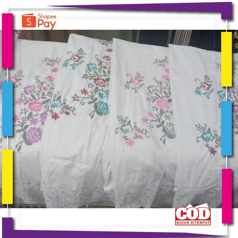 [PREMIUM ORIGINAL] Mukena khadijah strimin putih