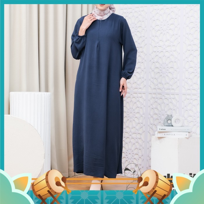 Busana Muslim Wanita Modern Modis Trendy Bahan Berkualitas Bagus /Baju Gamis Remaja Polos Kekinian J