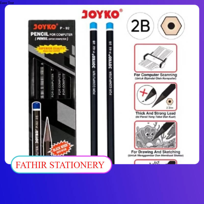 

Pensil Joyko P-92 2B 1 Pack 12pcs