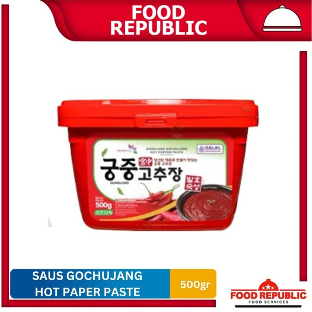 

Gungjung Gochujang Hot Pepper / Pasta Cabai Pedas / Saus Toppoki 500g