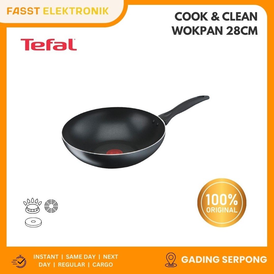 TEFAL Cook & Clean Wokpan 28cm