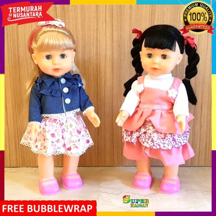 Boneka bisa jalan nyanyi bicara mainan anak perempuan boneka murah cod