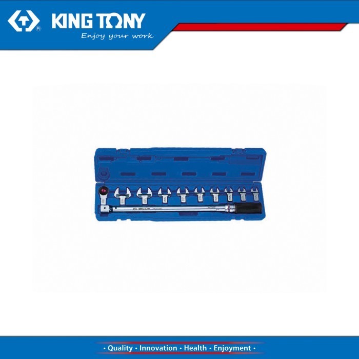 Kunci Momen King Tony KING TONY 345203D11MR 11pcs. 14x18 Interchangeable Torque Wrench Set (60~340 N