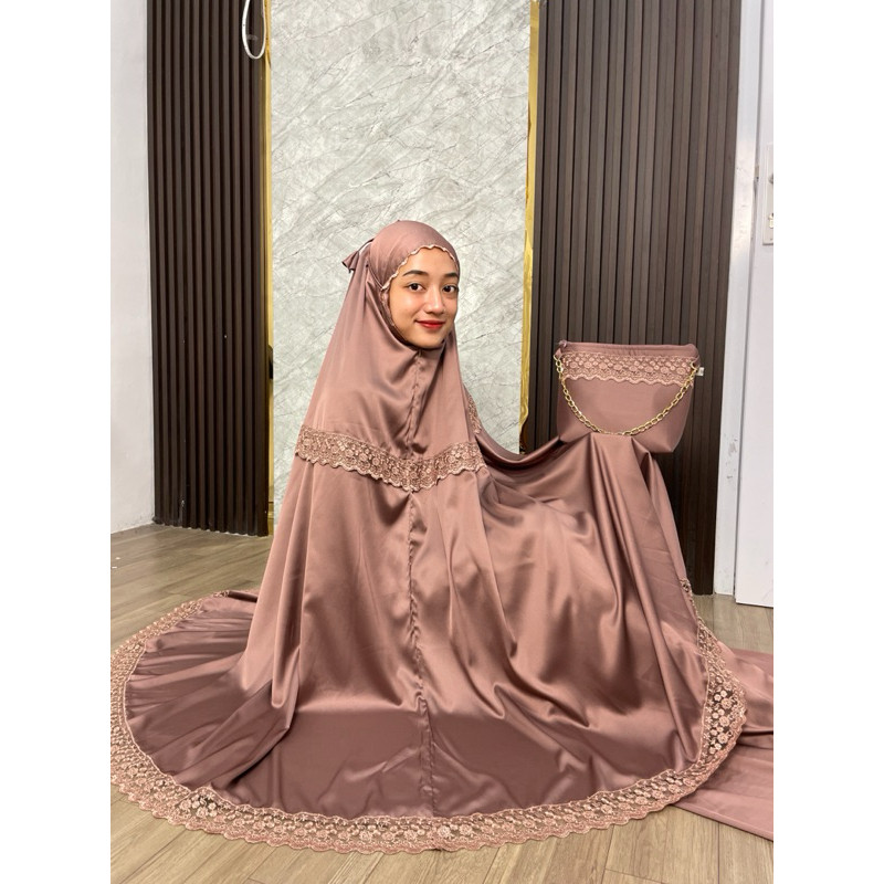 DS53YJ MUKENA DIBA | MUKENA ARMANI SILK BY MUKENA WAFA