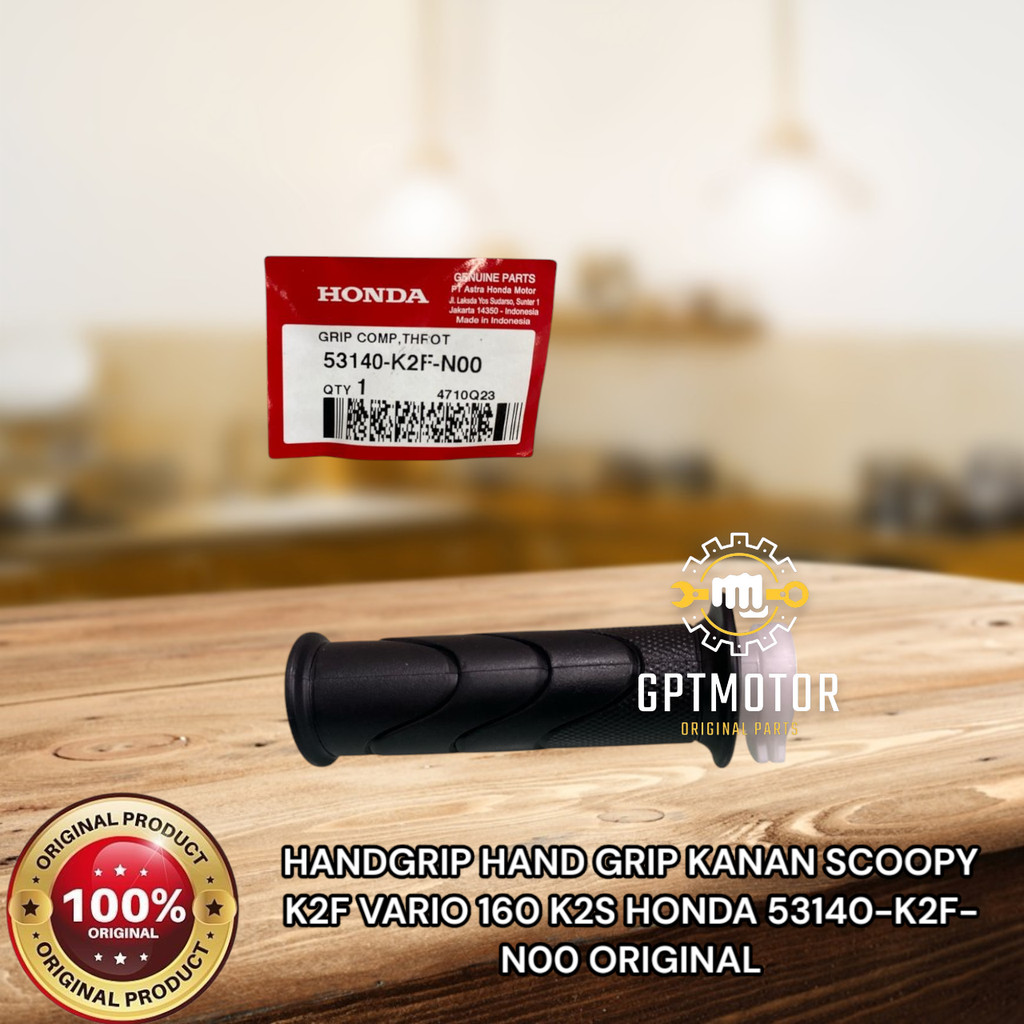 HANDGRIP HAND GRIP KANAN SCOOPY K2F VARIO 160 K2S HONDA 53140-K2F-N00 ORIGINAL