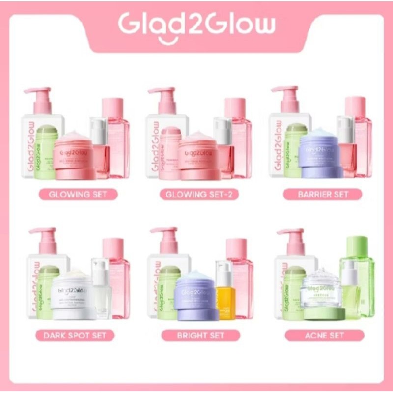 PAKET GLOWING SET GLAD2GLOW || 100% ORI