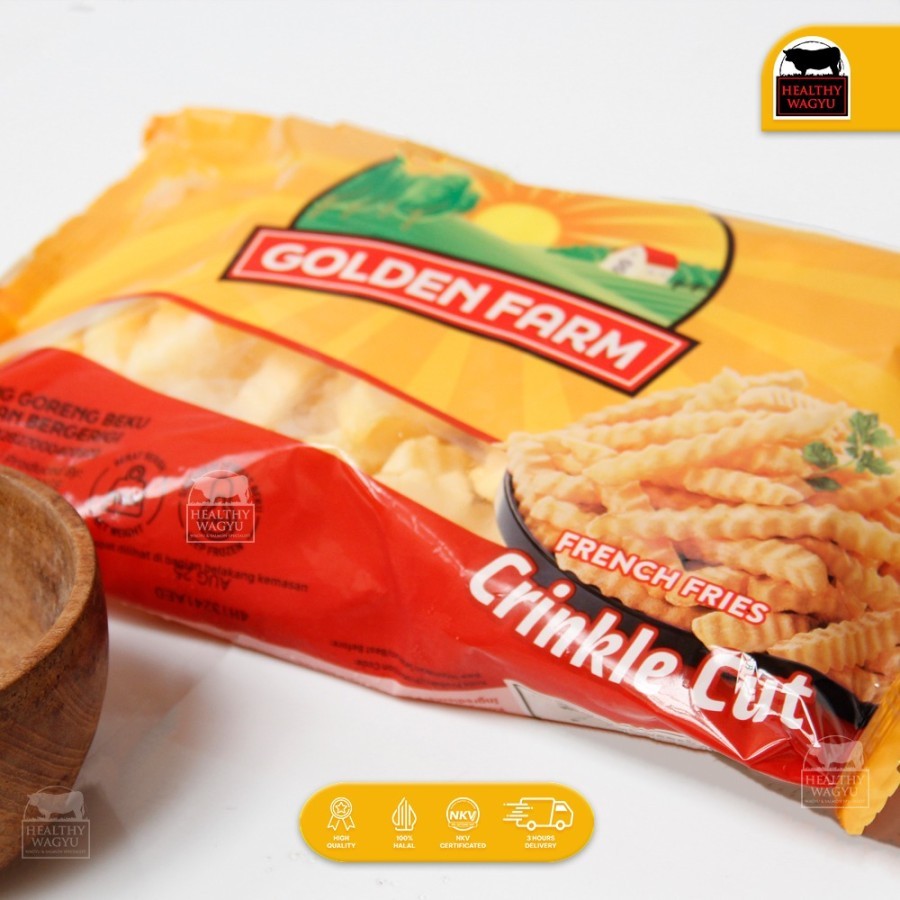 

Classica2106 Golden Farm Kentang Goreng Crinkle Cut 500Gr Healthy Wagyu