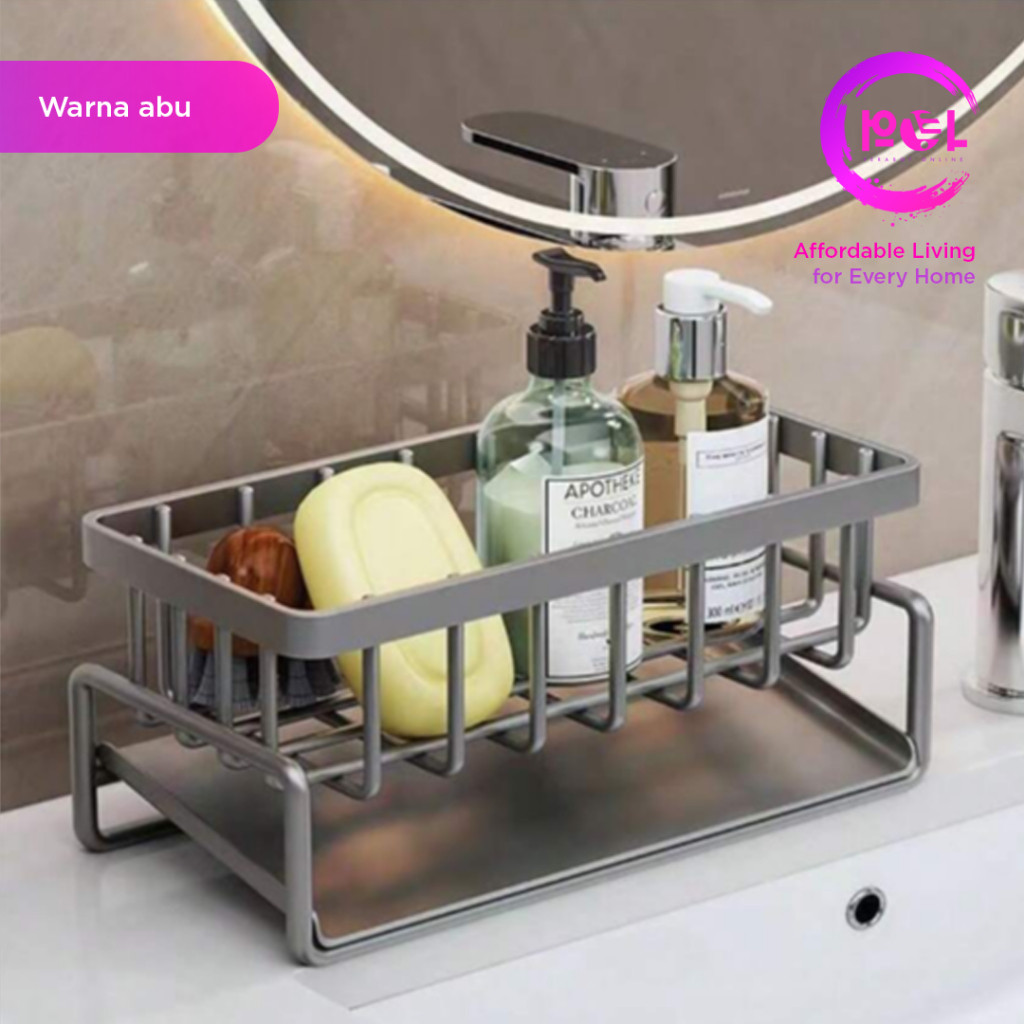 (GAS) Rak Cuci Piring Plastik | Rak Pengering Sponge | Rak Dapur Rak Wastafel