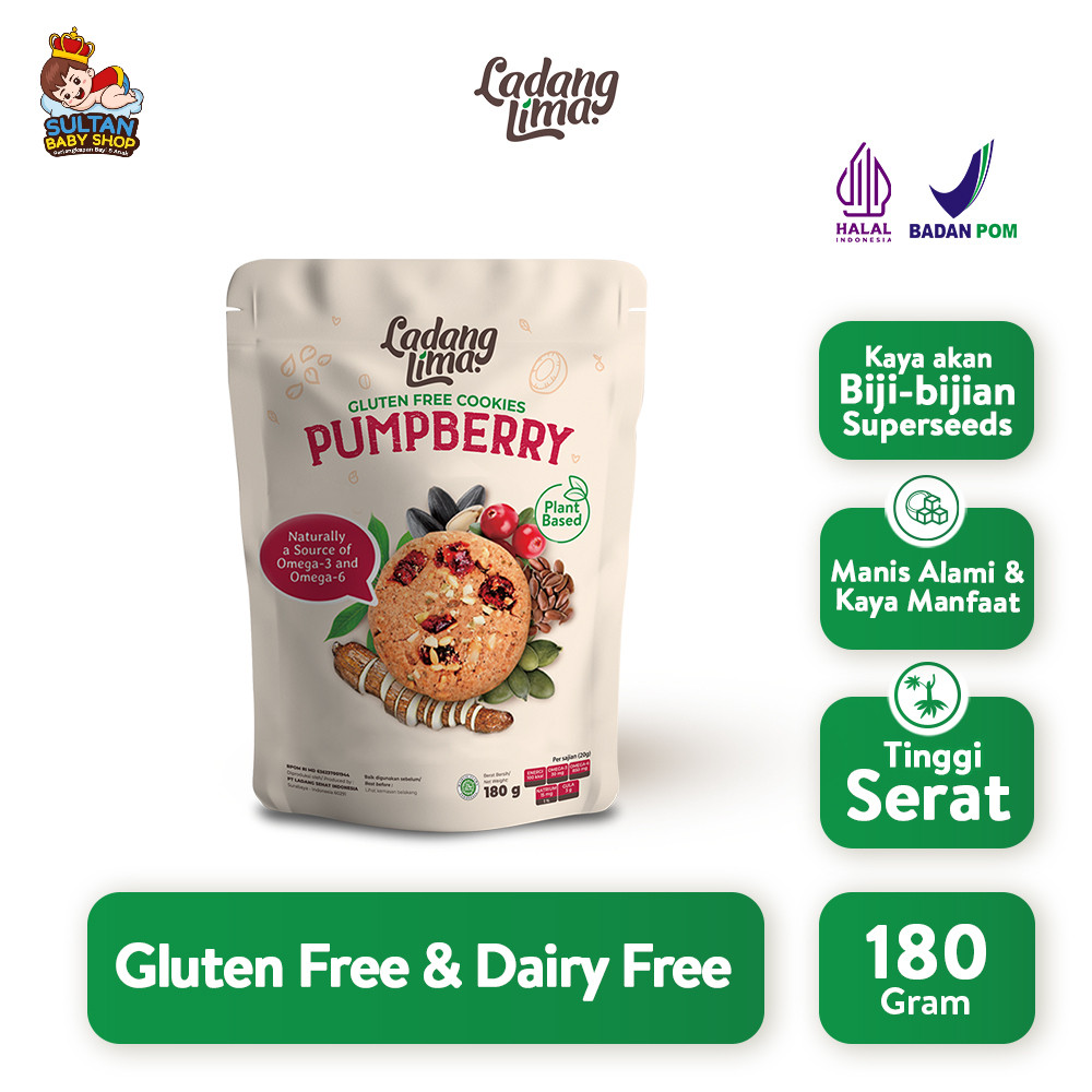 

Ladang Lima - Pumpberry Cookies 180g | Healthy Cookies With Protein