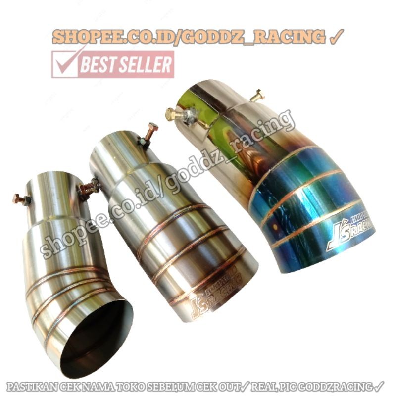 Muffler Exhaust Tip Knalpot Mobil Tail Pipe Ujung Knalpot variasi stainless sistem tinggal baud Jazz