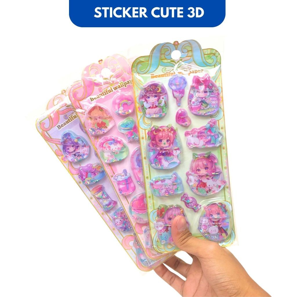 

Stiker 3D Water Glitter Beautyfull Sticker Impor #SY-0213 Tempelan Stiker Air Glitter Timbul Karakter Mix Sticker Premium Mainan Anak DIY Stiker - MOTIF MIX- SHAGB