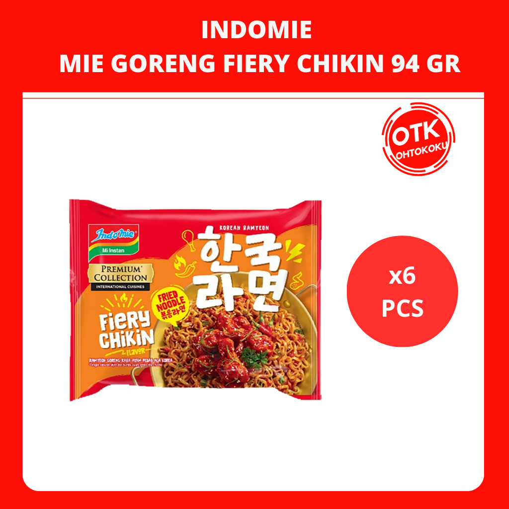 

Indomie Premium Collection Mi Instan Goreng Fiery Chicken 94 gr x 6 pcs