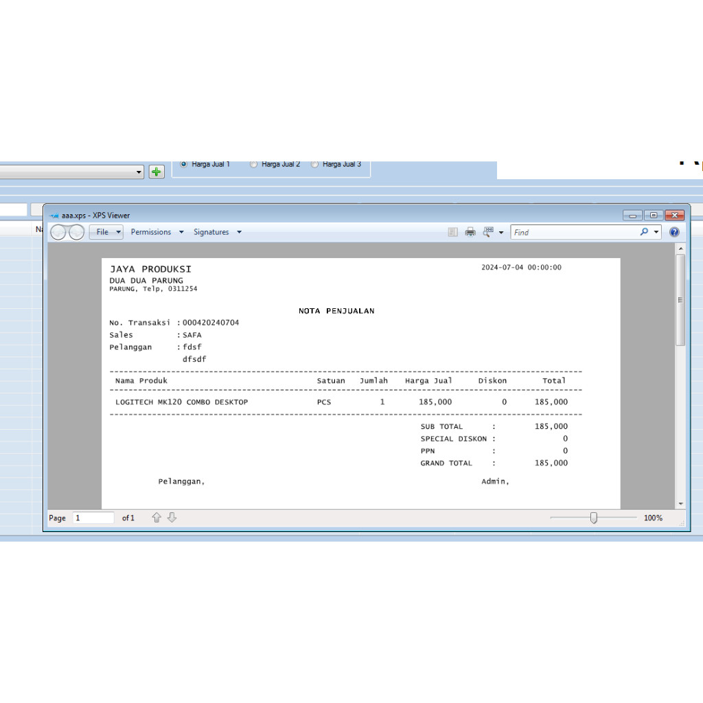 Software Aplikasi PENJUALAN DISTRIBUTOR (update PPN)