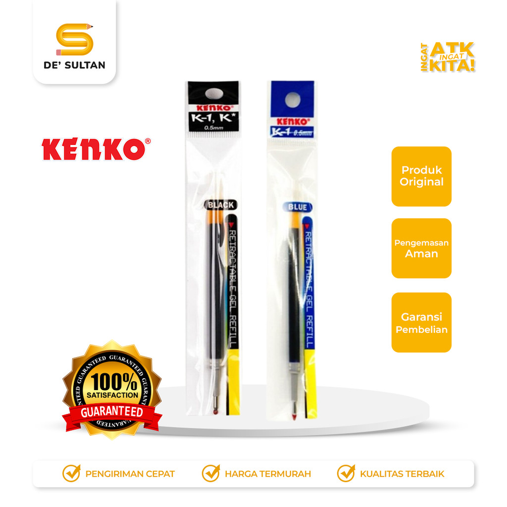 

KENKO ISI ULANG PULPEN/ PEN REFILL K1, K* (1PACK/ 24PCS)