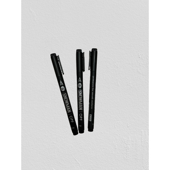 

Spidol Snowman OPF Hitam Permanent (12 pcs)