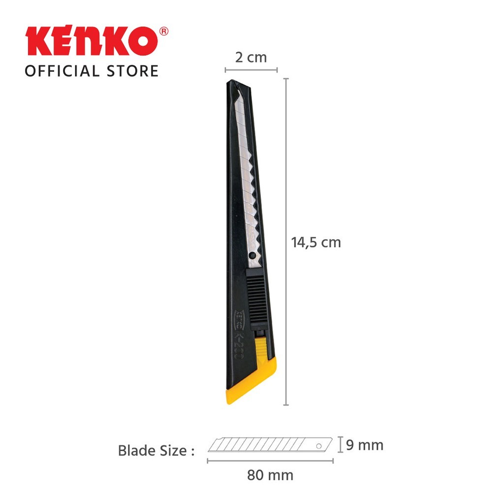 

KENKO CUTTER K-200 ( 9 MM BLADE ) / 5 PCS