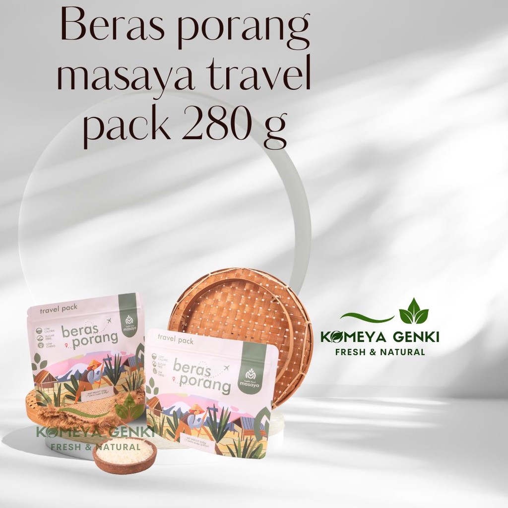 

Travel Pack Masaya Beras Porang - beras porang shirataki konjac diet health food